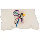 Joan Miró, Plate 6, from Série III (Dupin 93), 1952-53, Etching and aquatint with hand-coloring on vellum