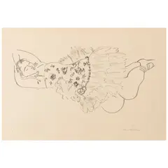Henri Matisse, Danseuse endormie (Sleeping Dancer) (Duthuit 479), 1926-27, Lithograph on japon paper