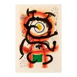 Joan Miró, Mambo (Dupin 1002), 1978, Etching and aquatint in colors on wove paper with the publisher's watermark