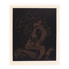 Pablo Picasso, Tête d'Histrion (Head of an Actor) (Bloch 1849, Baer 1360), 1965, Linocut in colors on Arches paper