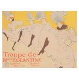 Henri de Toulouse-Lautrec, La Troupe de Mademoiselle Églantine (Mademoiselle Églantine's Troupe) (Delteil 361, Adhémar 198, Wittrock P21, Adriani 162), 1896, Lithograph in colors on wove paper backed with japon, Wittrock's state C (of D)