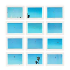 John Baldessari, Throwing Three Balls in the Air to Get a Straight Line (Best of Thirty-Six Attempts), 1973