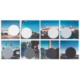 John Baldessari, National City Portfolio (W, 1, 2, 3, 4, 5, 6, B) (Hurowitz 81-88), 1996/2009