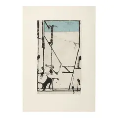Richard Diebenkorn, Passage I (Liguori 336), 1990, Aquatint with etching and drypoint in colors on wove paper