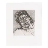 Lucian Freud, Bella (Treves 40, Hartley 30), 1987, Etching on Rives BFK paper