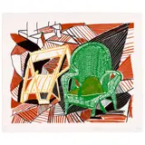 David Hockney, Two Pembroke Studio Chairs, from Moving Focus (MCAT 264, Tyler 276), 1984, Lithograph in colors on HMP handmade paper