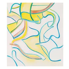 Willem de Kooning, Untitled, from Quatre Lithographies, 1986, Lithograph in colors on Arches paper