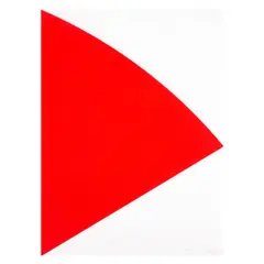 Ellsworth Kelly, Red Curve (for Joel) (Axsom 269, Gemini 1583), 1993, Lithograph in red on wove paper