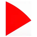Ellsworth Kelly, Red Curve (for Joel) (Axsom 269, Gemini 1583), 1993, Lithograph in red on wove paper