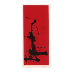Robert Motherwell, Red Sea III (Belknap 292, Engberg/Banach 316), 1983, Etching and aquatint in colors on Georges Duchêne Hawthorne of Larroque handmade paper