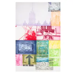 Robert Rauschenberg, Soviet American Array VII, 1991, Intaglio in colors on wove paper
