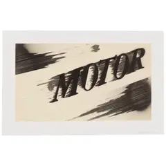 Ed Ruscha, Motor, 2021, Lithograph in colors on wove paper