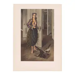 Dorothea Tanning, Birthday (Self Portrait at Age 30), c. 1970, Offset lithograph in colors on Arches paper