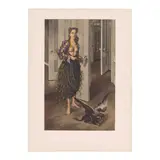 Dorothea Tanning, Birthday (Self Portrait at Age 30), c. 1970, Offset lithograph in colors on Arches paper