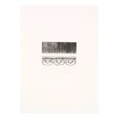 Wayne Thiebaud, Pie Case, 1964, Drypoint on wove paper