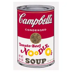 Andy Warhol, Tomato-Beef Noodle O's, from Campbell's Soup II (Feldman & Schellmann II.61), 1969, Screenprint in colors on wove paper
