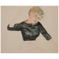 Sylvia Sleigh, Untitled, circa 1951, watercolor on paper
