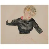 Sylvia Sleigh, Untitled, circa 1951, watercolor on paper