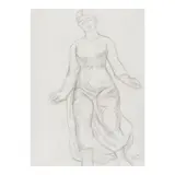 Aristide Maillol, L'Offrande, 1928, pencil on tracing paper