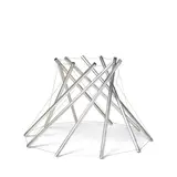 Kenneth Snelson, V-X, 1968-1989, aluminum and stainless steel cable