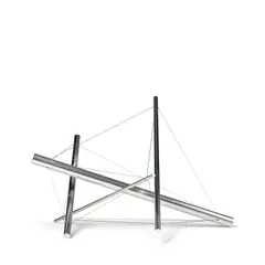 Kenneth Snelson, Four Chances, 1979-1999, aluminum and stainless steel cable