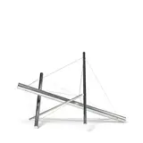 Kenneth Snelson, Four Chances, 1979-1999, aluminum and stainless steel cable