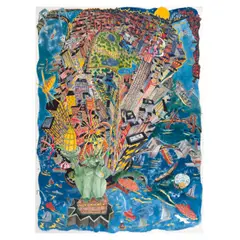 Red Grooms, Big Apple Painting, 1993, oil on canvas