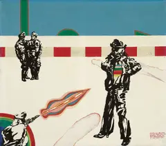 Uwe Lausen, Kill the colour, 1967, Dispersion auf Leinwand