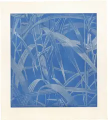 Gräser I by Franz Gertsch, 1999, Holzschnitt auf handgeschöpftem Japanpapier von Heizaburo Iwano, sold Dec 2022