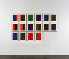 Günther Förg, Ohne Titel, 1988, 16-teilig: jeweils Gouache auf Papier
