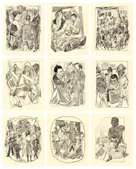Berliner Reise by Max Beckmann, 1922, Orig.-Halbleinenmappe mit 10 Lithografien, jeweils auf Velin, und einer Lithografie auf dem Mappendeckel, sold Dec 2020