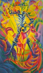 Don Quichote I by Otto Möller, 1921, Öl auf Leinwand, sold Dec 2020
