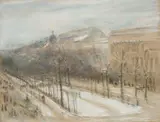 Max Liebermann, Blick aus dem Wohnzimmerfenster des Künstlers auf die Straße Unter den Linden