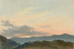 Carl Gustav Carus, Wolkenstudie, Um 1830, Öl auf Leinwand