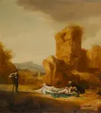 Bartholomeus Breenbergh, Cimon und Iphigenia, 1638, Öl auf Eichenholz