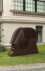 Helmkopf by Horst Antes, 1976, Corten-Stahl mit Rostpatina, sold Nov 2013