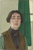 Jean Fautrier, L’autoportrait au fond vert