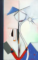 Capital by Thomas Scheibitz, 2006, Öl und Pigmentmarker auf Leinwand, sold Nov 2012
