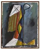 Markus Lüpertz, TRIUMPH DER LINIE, um 1977, Öl auf Leinwand