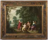 Hendrick van Balen I., Diana, Bacchus and Flora, Before 1625, oil, copper
