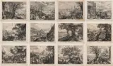 Aegidius Sadeler, Twelve Months Cycle, 1607, copper engraving, paper