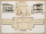 Anton Arche, Design of a Summer Palace in Bubeneč, 1815, indian ink, watercolour, paper