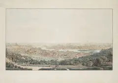 A View of Prague from Petřín by Vincenc Morstadt, Around 1830, steel engraving, paper, sold Jun 2024