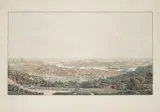 Vincenc Morstadt, A View of Prague from Petřín, Around 1830, steel engraving, paper