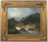 Josef Navrátil, Footbridge Over the Stream