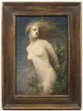 Lucien Lévy-Dhurmer, Daphne in the Storm Before the Transformation