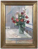 Jaroslav Král, Still Life with a Bouquet, 1929, oil on cardboard