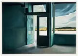 John Register, Wasteland Hotel, 1990, Color silkscreen on paper