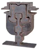 Mark di Suvero, Untitled, 1972, 5-piece sculpture of torch-cut steel