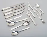 Harald Nielsen, Pyramid flatware (278), 1927, Georg Jensen